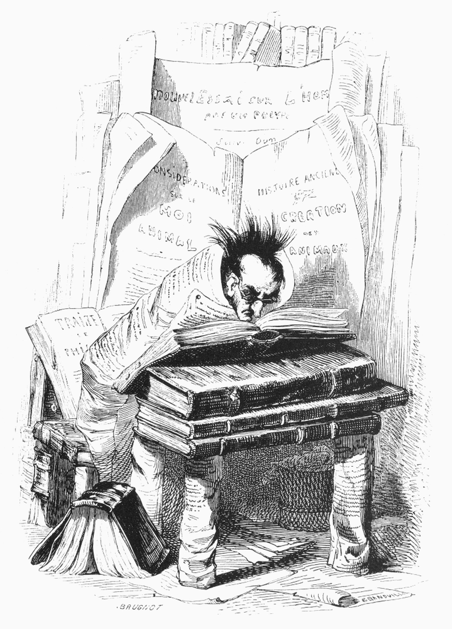 J. J. Grandville: Knihomoľ (1842)